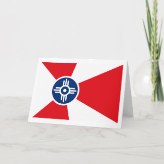 Carte de voeux de drapeau de Wichita