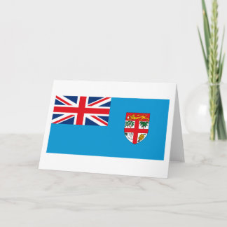 Carte de voeux de drapeau des Fidji