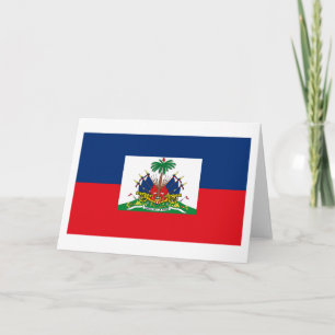 Carte de voeux de drapeau du Haïti
