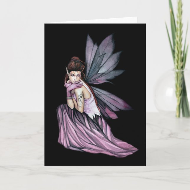 Carte de vœux de fée gothique par Molly Harrison (Devant)
