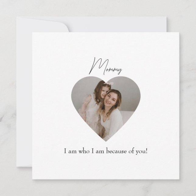 Carte de vœux de fête à plat de la fête des mères  (Devant)