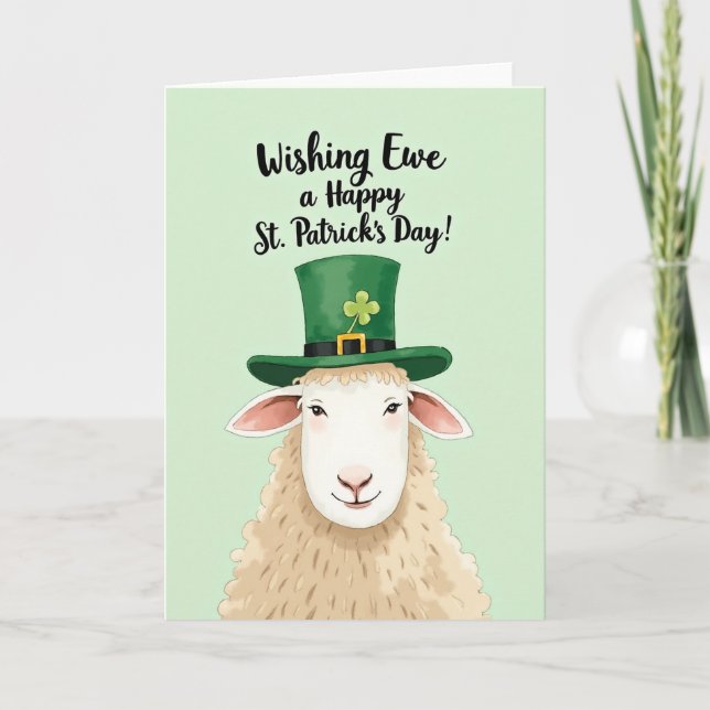 Carte de vœux de fête de la Saint-Patrick pour mou (Devant)