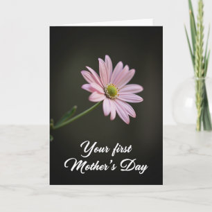 Carte de vœux de fête des mères à fleurs roses