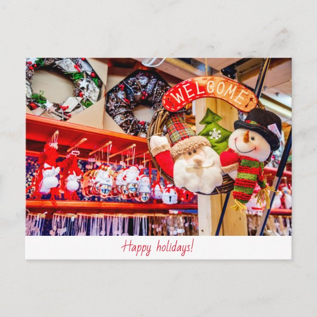 Carte de vœux de fêtes (Devant)