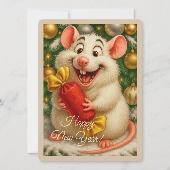 Carte de vœux de fêtes (Devant)