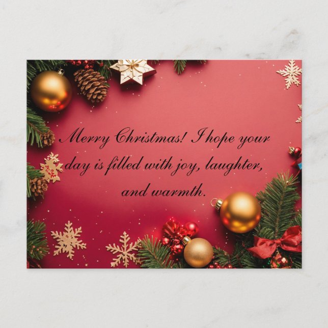 Carte de Vœux de Fêtes (Devant)