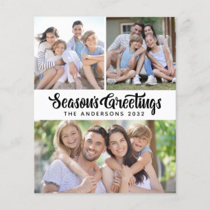 Carte de Vœux de Fêtes à Photo de Saison à Petit P