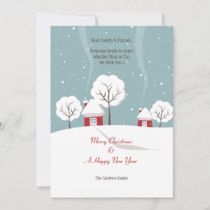 Carte de Vœux de Fêtes de Notre Maison à la Vôtre