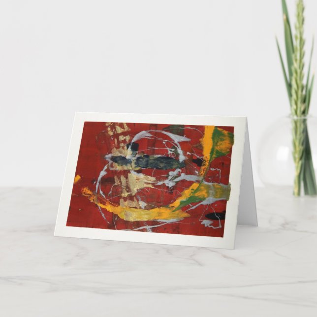 Carte de vœux de fêtes en or byzantin (Devant)