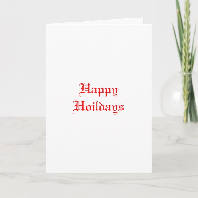 Carte de vœux de fêtes joyeuses. (Devant)