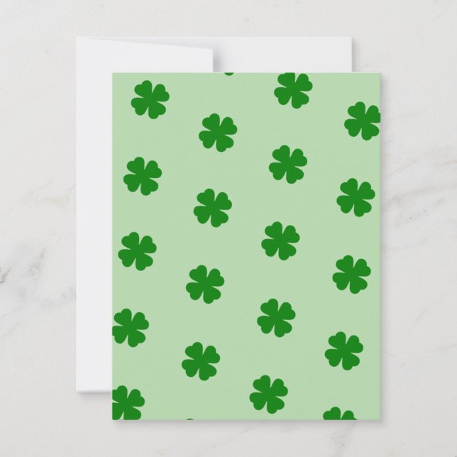 Carte de vœux de fêtes Lucky Clovers (Devant)