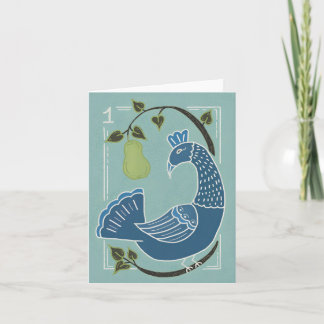 Carte de vœux de fêtes, Noël, 12 jours