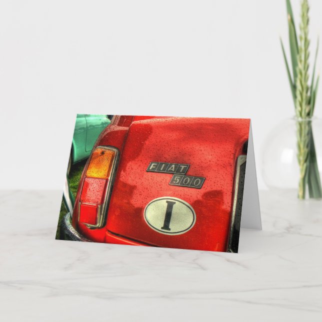 Carte de voeux de Fiat 500 (Devant)