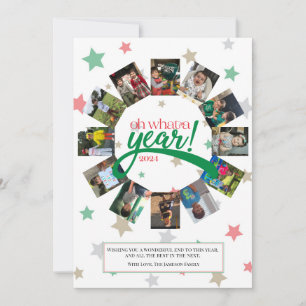 Carte de vœux de fin d'année Oh Wat a Year, Vœux d