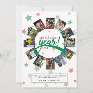 Carte de vœux de fin d'année Oh Wat a Year, Vœux d