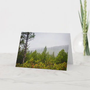 Carte de voeux de forêt d'automne (vide)