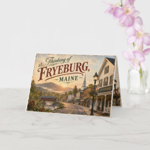 Carte de vœux de Fryeburg, Maine