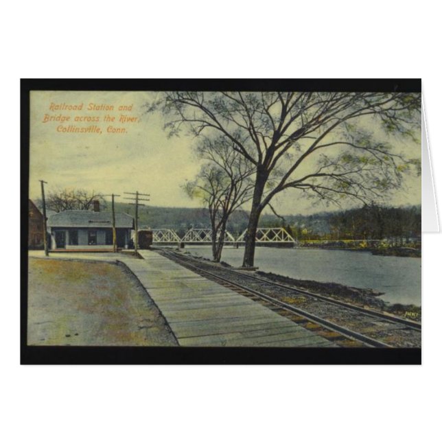 Carte de voeux de gare (Devant horizontal)