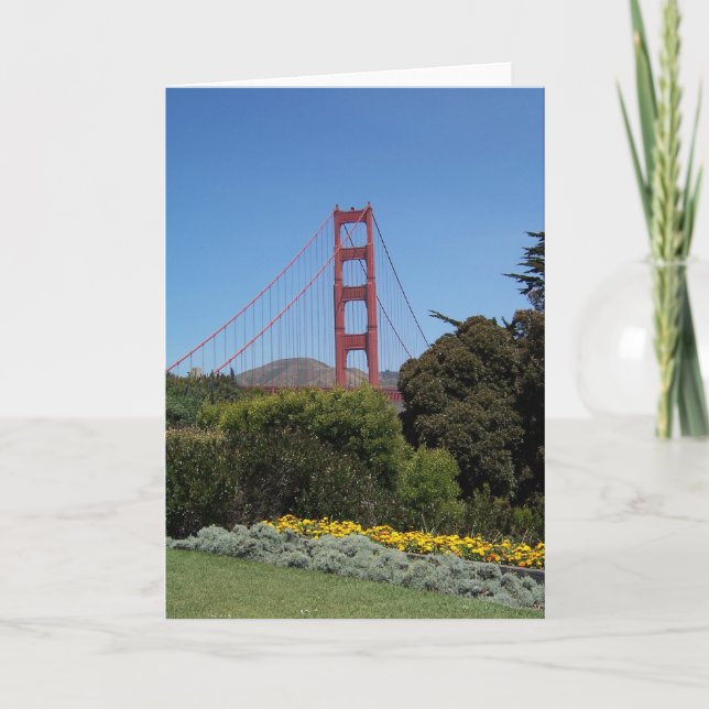 Carte de voeux de golden gate bridge (Devant)