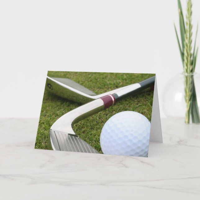 Carte de voeux de golf (Devant)
