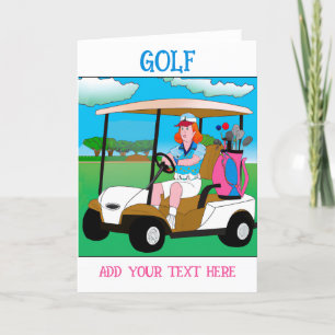 Carte de voeux de golf personnalisée