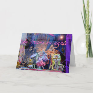 Carte de voeux de grenouilles dansantes