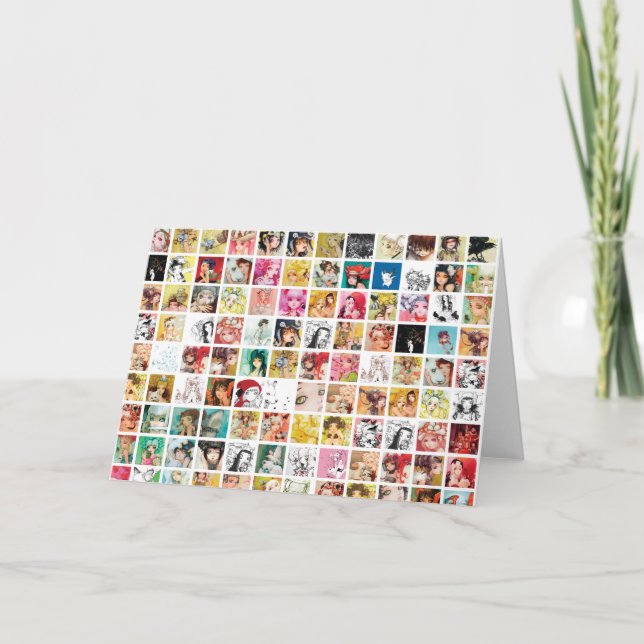 Carte de voeux de grille de d'Errico de Camilla (Devant)