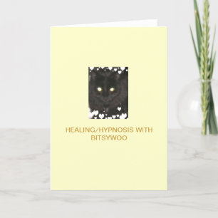 Carte de voeux de guérison/hypnose de Bitsywoo