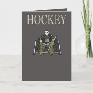Carte de voeux de hockey
