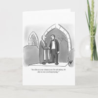 Carte de voeux de Humour de la religion amusante