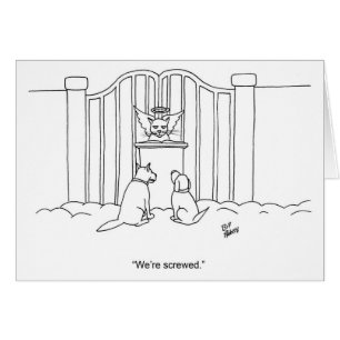 Carte de voeux de Humour d'encouragement amusant
