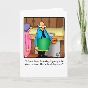 Carte de voeux de Humour Thanksgiving personnalisa