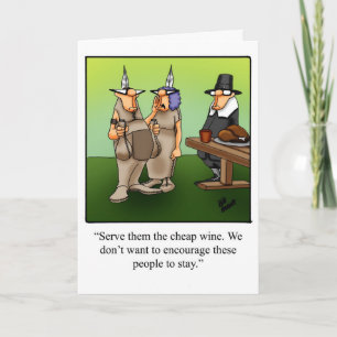Carte de voeux de Humour Thanksgiving personnalisa