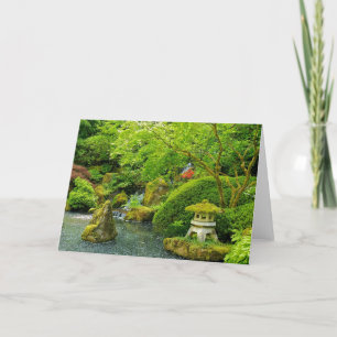 Carte de voeux de jardin