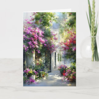 Carte de vœux de jardin vintage – Inspiration esti
