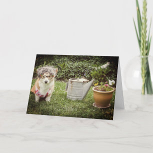 Carte de vœux de jardinage pour la fête des mères