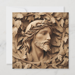 Carte de voeux de Jésus Carving