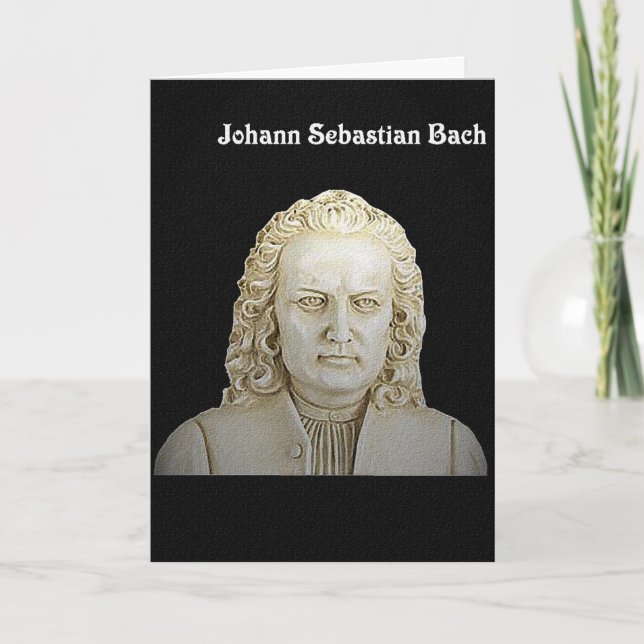 Carte de voeux de Johann Sebastian Bach (Devant)