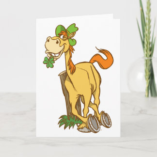 Carte de voeux de jour de Cheval-St Patrick