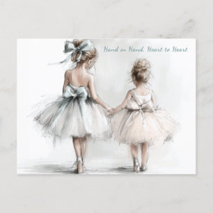 Carte de vœux de Jour de la Sœur mode pastel