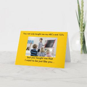 Carte de voeux de jour de l'enseignant 4