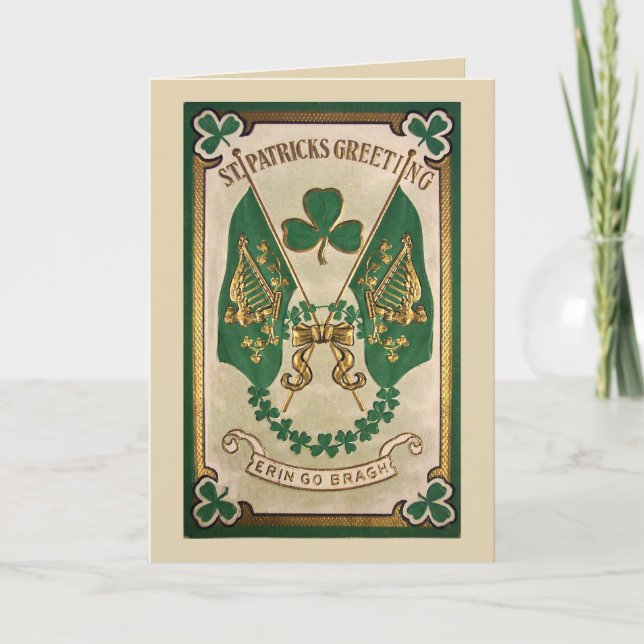 Carte de voeux de jour de St Patricks (Devant)