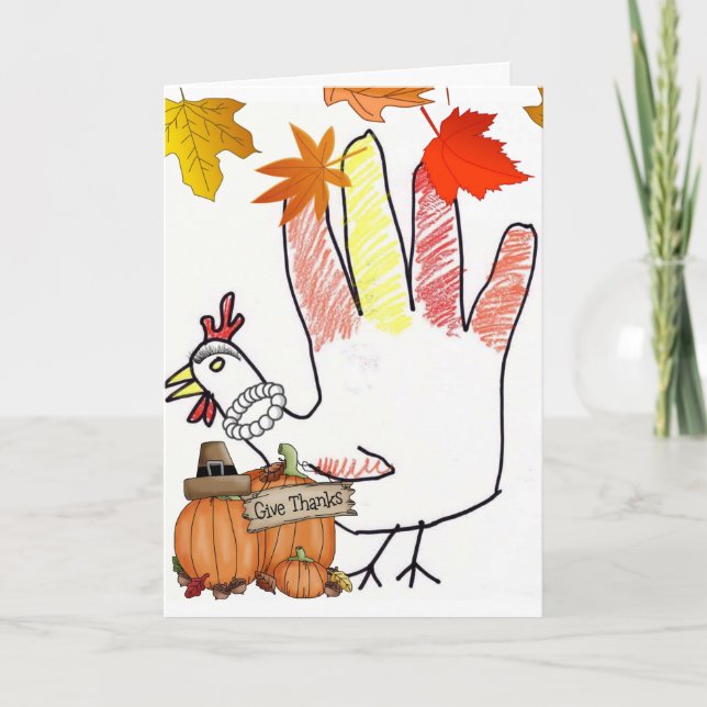 Carte de vœux de jour de Thanksgiving (Devant)