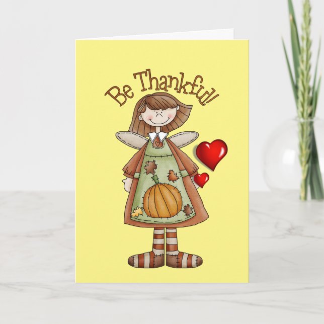 Carte de vœux de jour de Thanksgiving Joyeux (Devant)