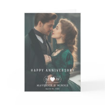 Carte de vœux de joyeux anniversaire de mariage