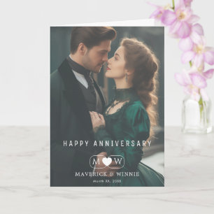 Carte de vœux de joyeux anniversaire de mariage