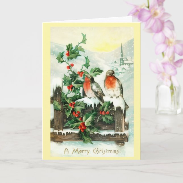 Carte de vœux de Joyeux Noël (Orchidée)