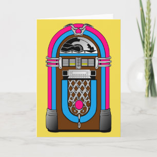 Carte de voeux de juke-box