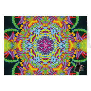 Carte de voeux de kaléidoscope de la Tasmanie