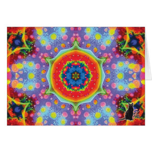 Carte de voeux de kaléidoscope de paradigme